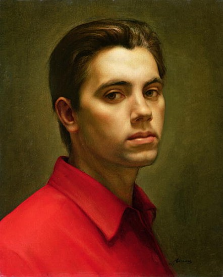 Self portrait, 1959 (oil on tempera)  de Antonio  Ciccone