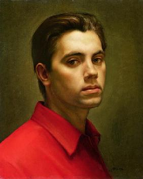 Self portrait, 1959 (oil on tempera) 