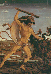 Herkules und die Hydra de Antonio del Pollaiuolo