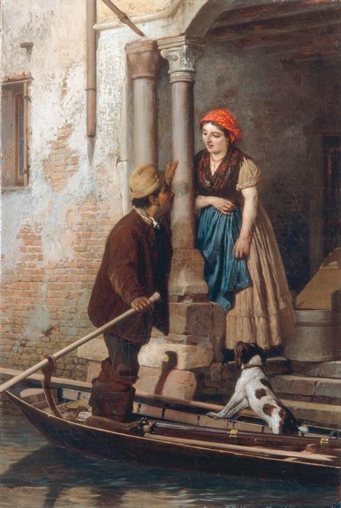 Courtship in Venice de Antonio Ermolao Paoletti