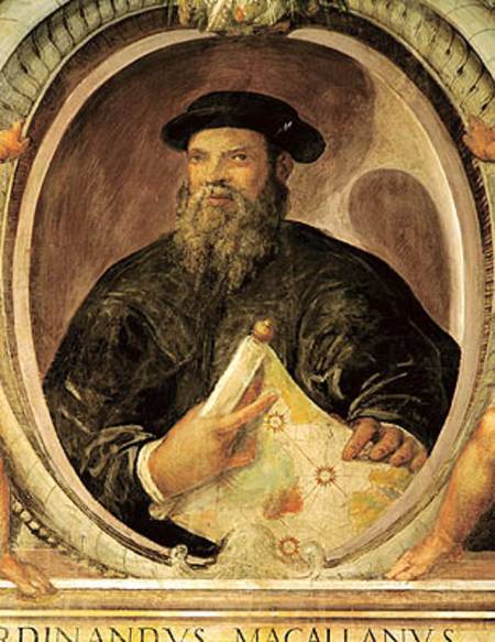 Ferdinand Magellan (c.1480-1521) from the 'Sala del Mappamondo' (Hall of the World Maps) de Antonio Giovanni de Varese