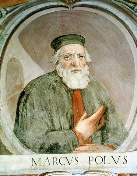 Marco Polo (1254-1324) from the 'Sala del Mappamondo' (Hall of the World Maps) de Antonio Giovanni de Varese