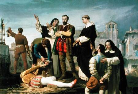 The Comuneros: Juan de Padilla (1490-1521) Juan Bravo and Francisco Maldonado at the Scaffold de Antonio Gisbert