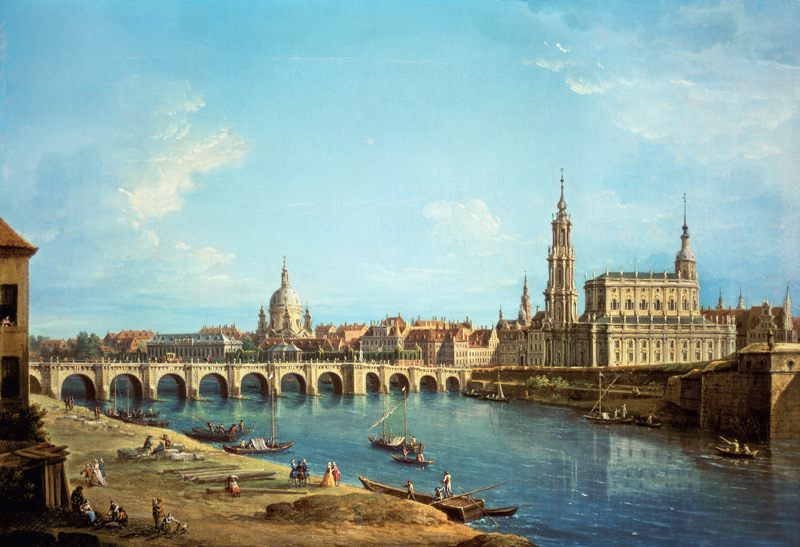 A View of Dresden de Antonio Joli