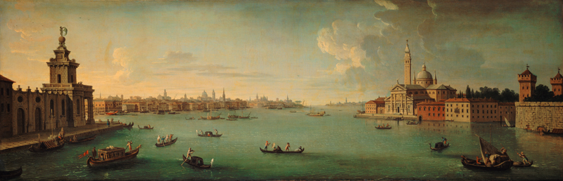 Panorama of the Bacino di San Marco, Venice de Antonio Joli