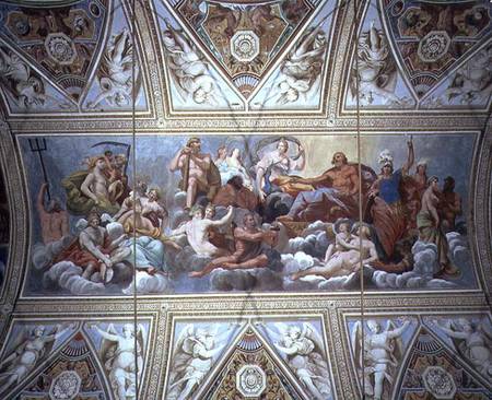 The Gods on Olympus, ceiling painting de Antonio Maria Viani