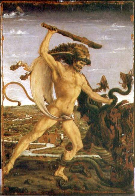 Hercules and the Hydra de Antonio Pollaiolo