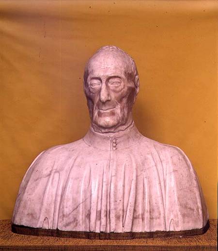 Marble bust of Giovanni Chellini de Antonio  Rossellino