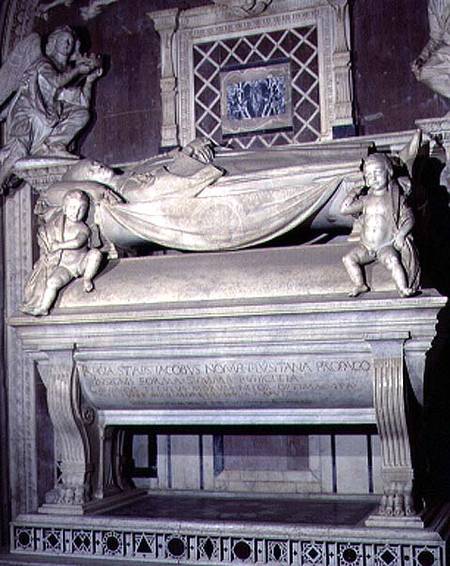 The Tomb of the Cardinal of Portugal, detail de Antonio Rossellino