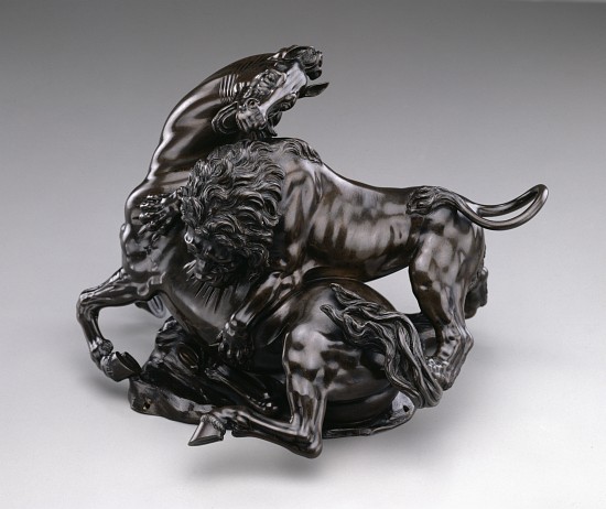 Lion attacking horse. de Antonio Susini