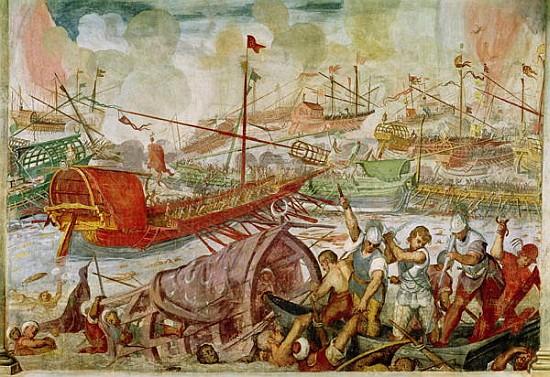 The Battle of Lepanto, October 1571 de Antonio Vassilacchi