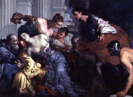 The Death of Lucretia de Antonio Zanchi