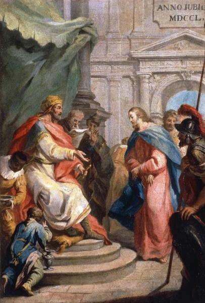A.Zucchi / Christ bef.Caiaphas / 1750 de Antonio Zucchi