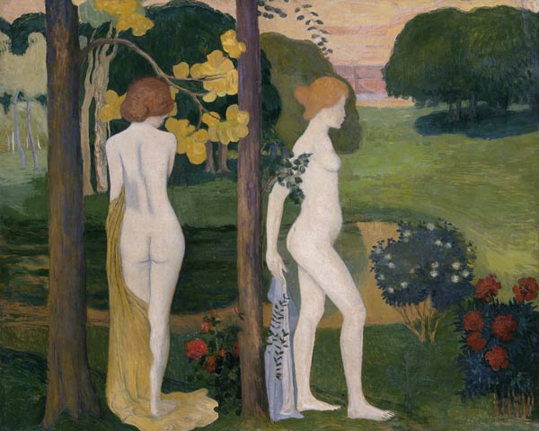 Two nude in a landscape de Aristide Maillol