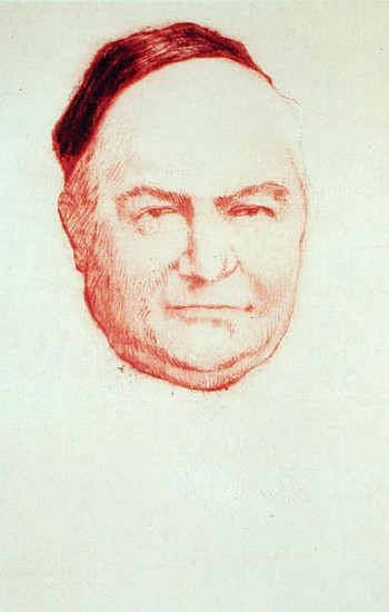 Portrait of Charles Augustin Sainte-Beuve (1804-69) de Armand Rassenfosse