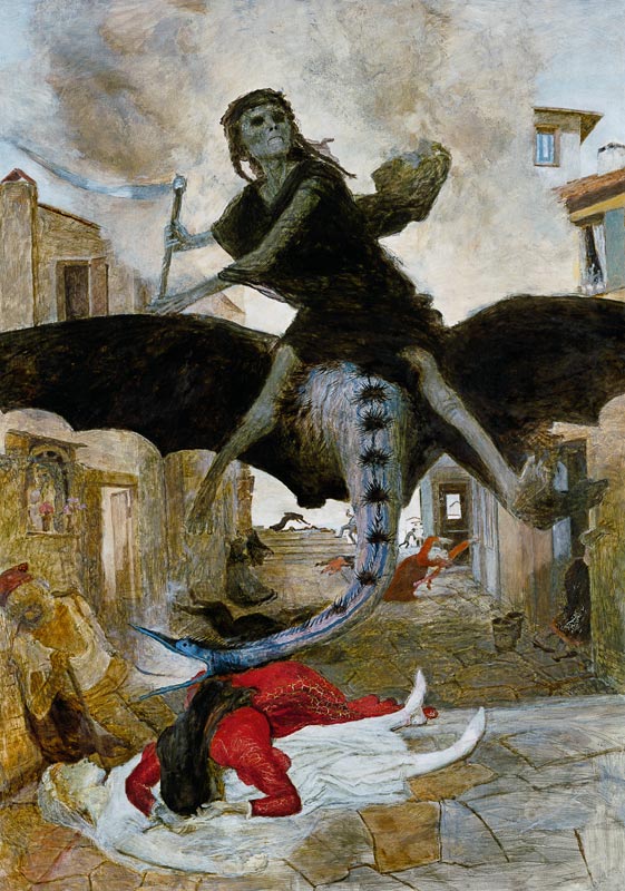 La Plaga o La Peste de Arnold Böcklin