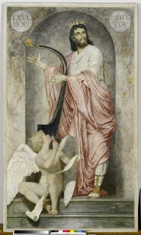 King David with the harp de Arnold Böcklin