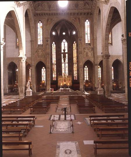 Interior view of the church (photo) de Arnolfo  di Cambio