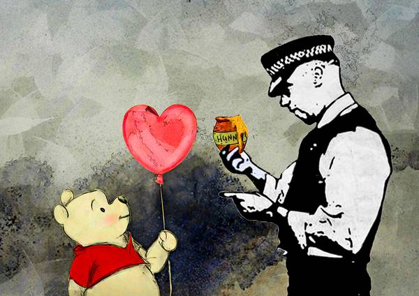 Banksy, Hello Winnie The Pooh de Benny Arte