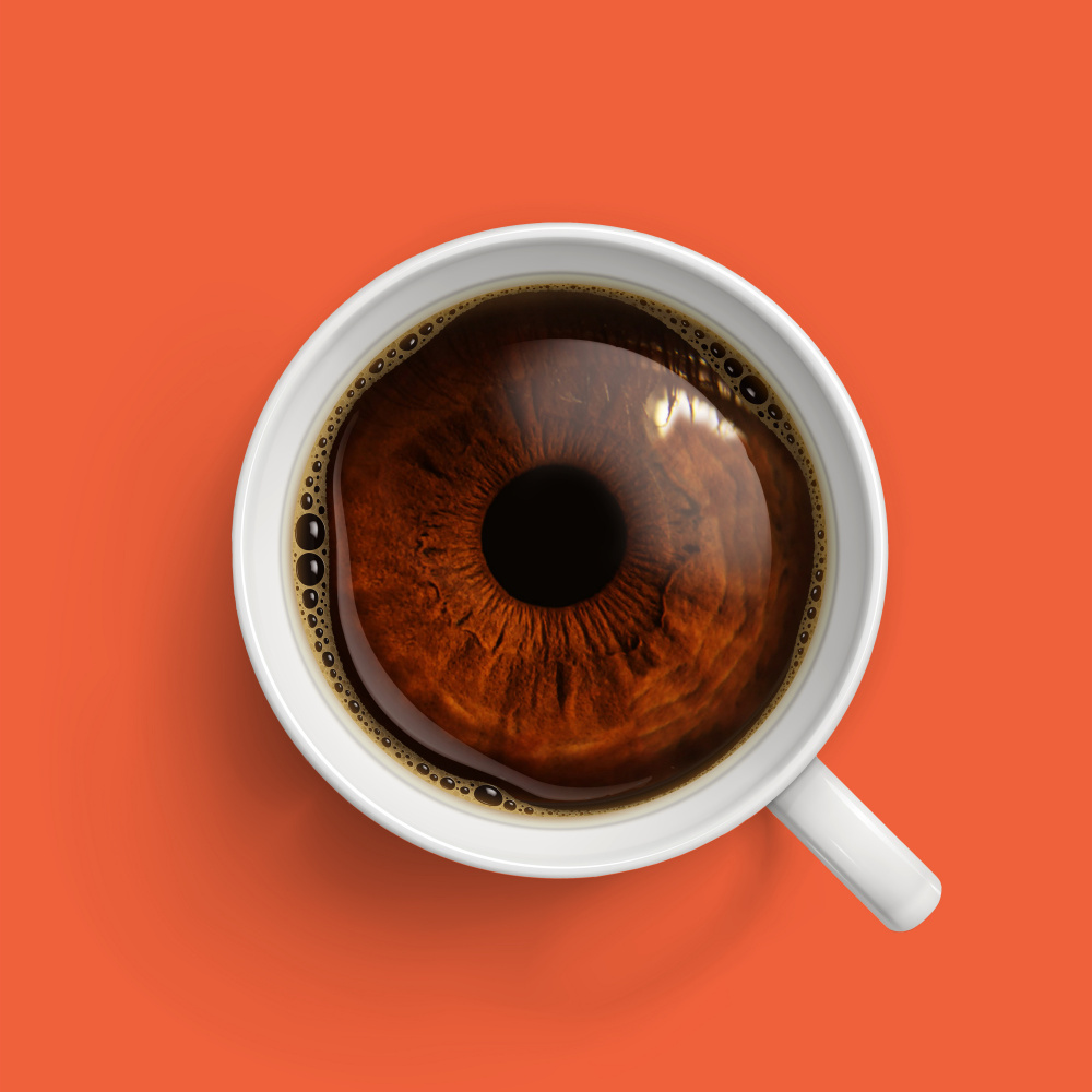 Coffee Eye Print de Artem Pozdniakov
