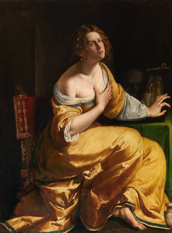 Self-Portrait as Mary Magdalene de Artemisia Gentileschi