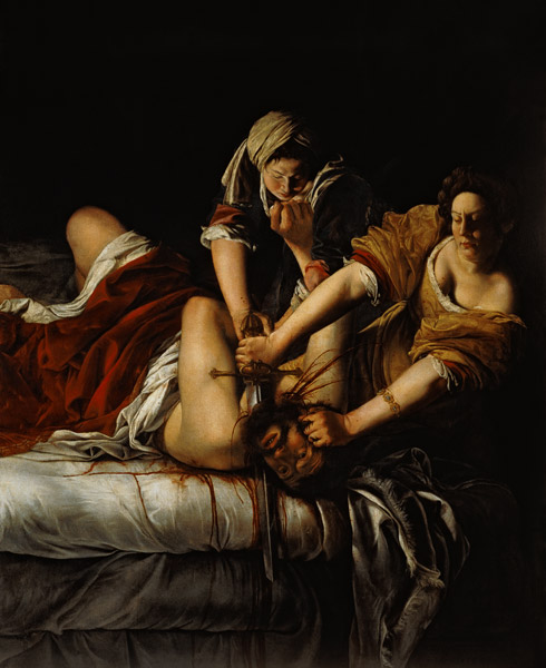 Judith beheads Holoferns de Artemisia Gentileschi