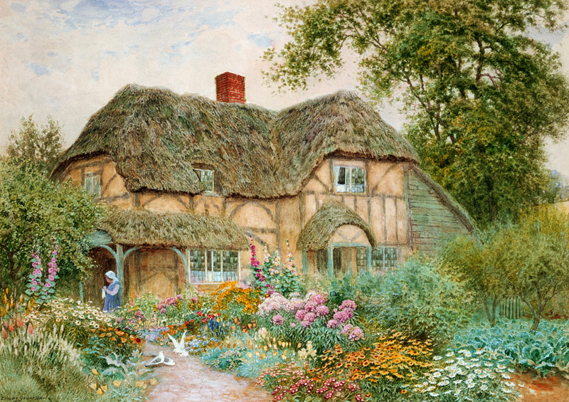 A Surrey Cottage de Arthur Claude Strachan