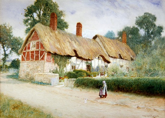 Ann Hathaway''s Cottage de Arthur Claude Strachan