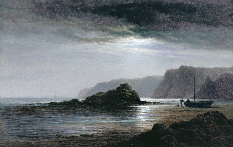 Coastal Landscape by Moonlight de Arthur Gilbert