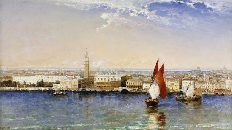 Bacino di San Marco, Venedig de Arthur Joseph Meadows
