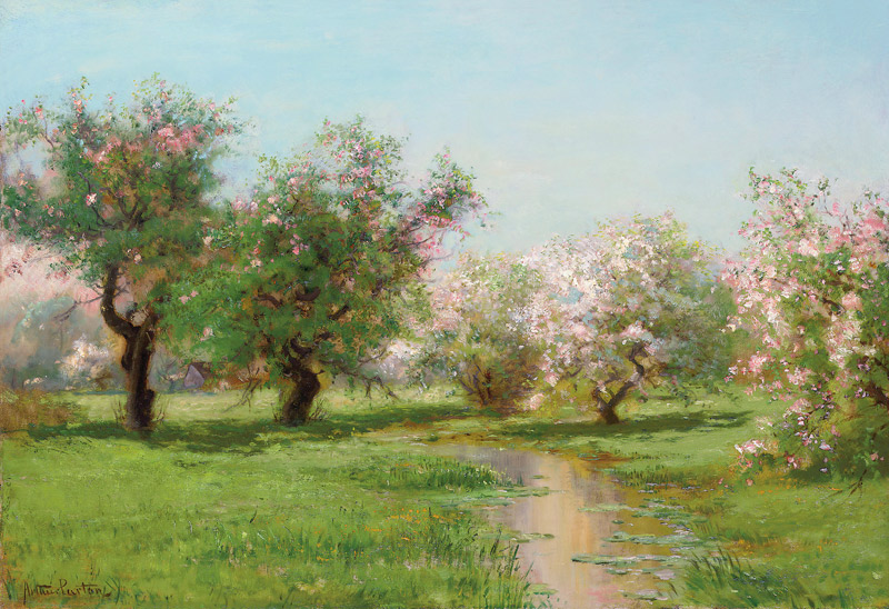 Obstbäume im Frühling. de Arthur Parton