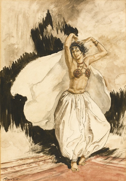 Anitra's Dance. Illustration for Peer Gynt by Henrik Ibsen de Arthur Rackham
