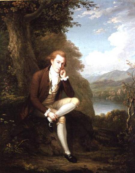 Portrait of a man in brown de Arthur William Devis