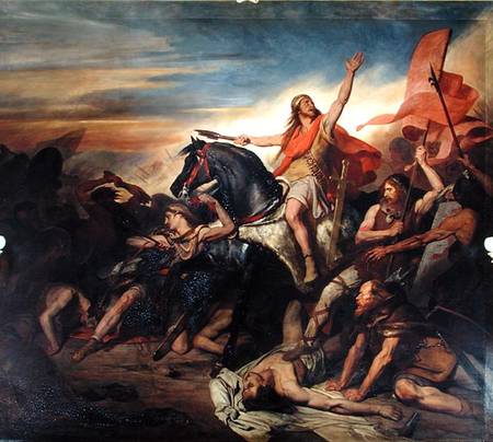 Battle of Tolbiac in AD 496 de Ary Scheffer