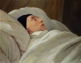 Marie Joseph (1757-1834) Marquise de La Fayette, on his Deathbed