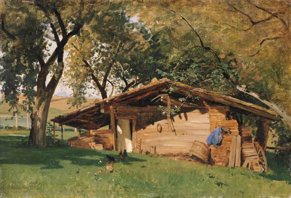 A Hut at Chiemsee de Ascan Lutteroth