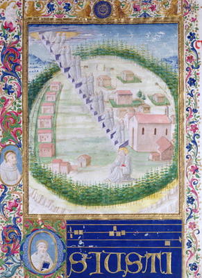 The Dream of St. Romauld (c.951-1027) c.1502 (vellum) de Attavante di Gabriello di Vanti di Bartolo