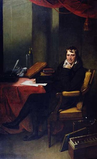 Portrait of Humphry Davy (1778-1829) de (attr. to) Archer James Oliver