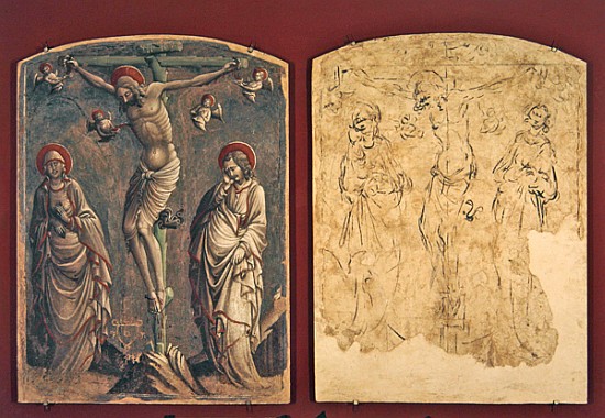 Crucifixion, 1448 (fresco & sinopia) de (attr. to) Parri Spinelli