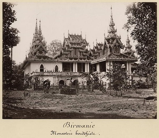 Teik Kyaung monastery, isle of Ka Toe, near Moulmein, Burma, c.1848 de (attr. to) Philip Adolphe Klier