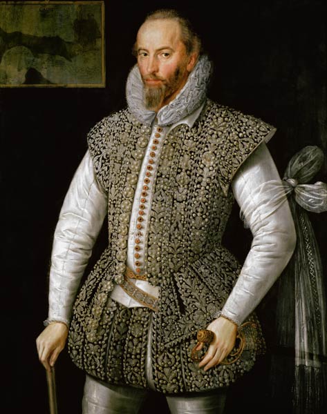 Portrait of Sir Walter Raleigh de (attr. to) William Segar