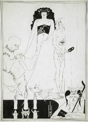 Enter Herodias. Illustration for Salome by Oscar Wilde