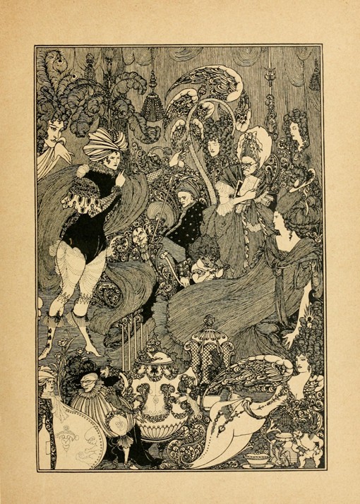The Rape of the Lock. Illustration for "The Cave of Spleen" by Alexander Pope de Aubrey Vincent Beardsley