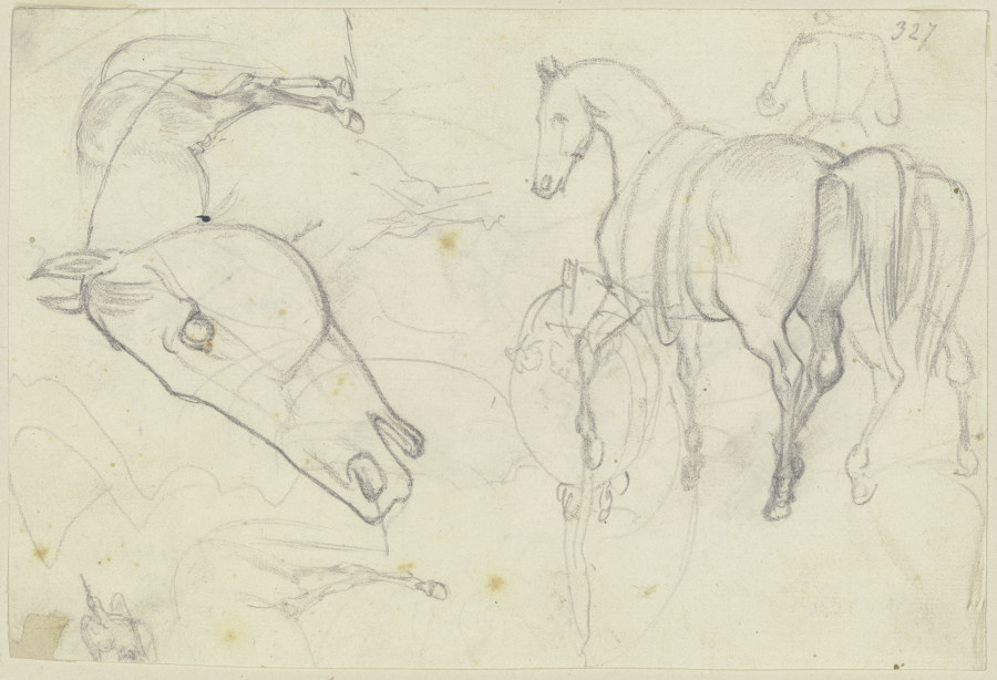 Studies of horses de August Lucas