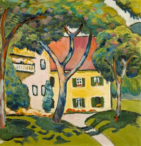 House in a Landscape de August Macke