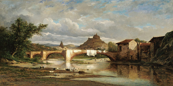 View of Puy-en-Velay from Espaly de Auguste Allonge