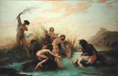 A River God Rescuing a Naiad de Auguste Barthelemy Glaize