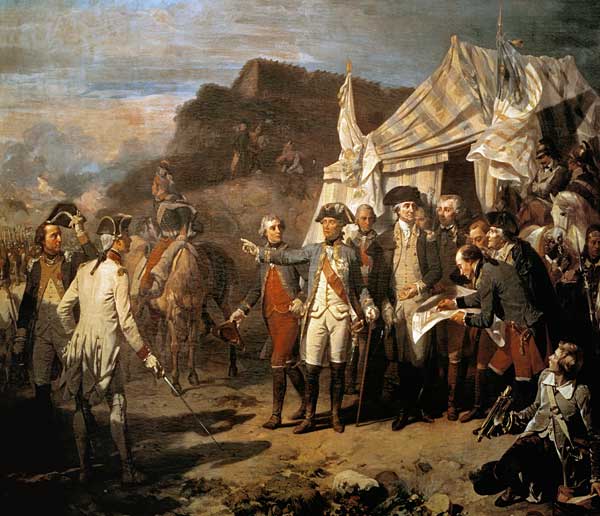 Siege of Yorktown, 17th October 1781 de Auguste Couder