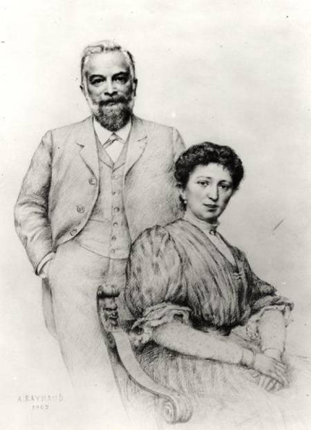 Adolphe Giraudon (1849-1929) and his wife, Claire de Auguste Raynaud