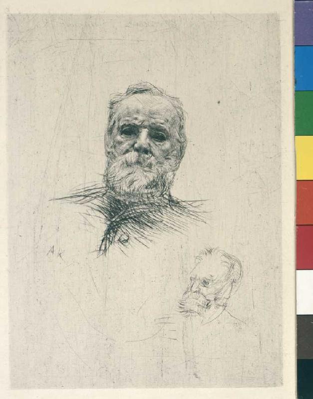 Zwei Bildnisse Victor Hugos de Auguste Rodin